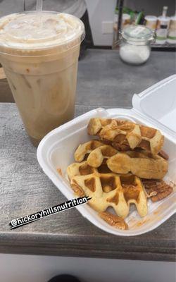 Protein coffee  Waffles