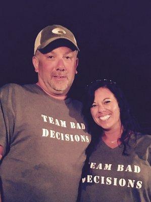 Team Bad Decisions at the pavilion!