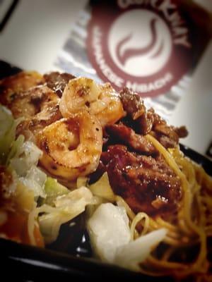 Beef, shrimp and noodles!