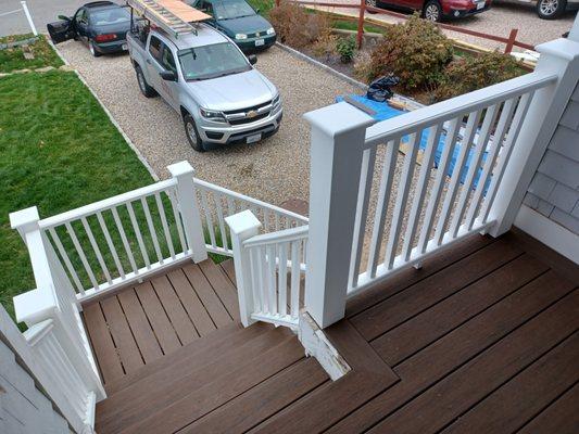 Green Hill, Charlestown, RI 
Front Stairs Project (FInished Transformation)