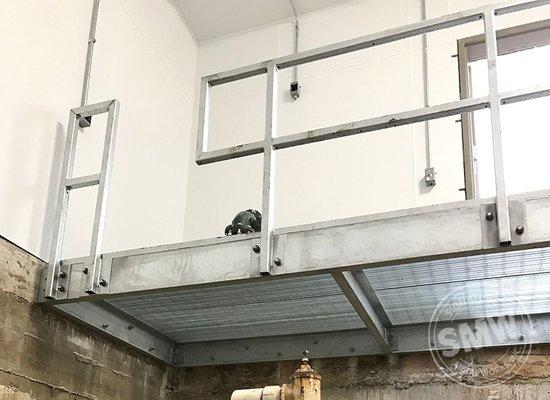 Galvanized mezzanine