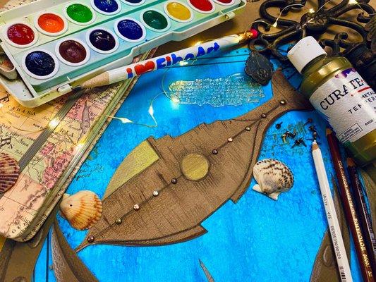 Steam Punk Art class - this summer in Literary Genres Summer Camp!