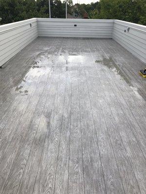 Roof top deck need cleaning? We can do that too.