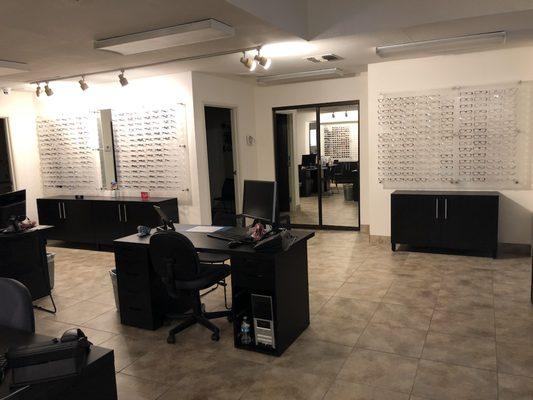 Just remodeled in 2018! Huge frame selection! Ray-Ban, Dior, Spy, Oakley, D&G, Armani, Michael Kors, Coach, Hugo Boss...you name it!