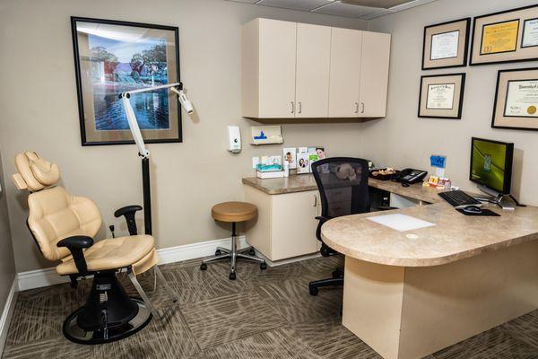 Our consultation rooms provide a private space for us to  examine and discuss each patient's needs.