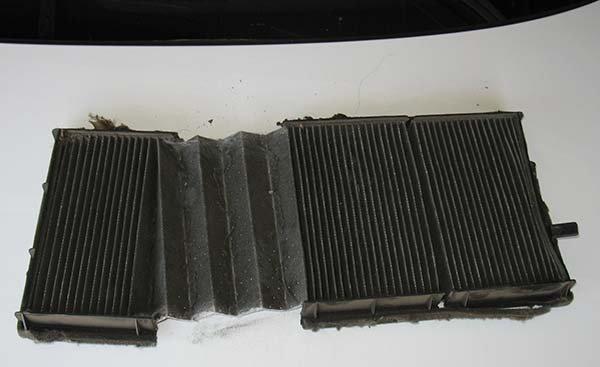 Filthy cabin air filter replaced by Vic's. Air conditioning on my 1997 BMW 328i now works MUCH better!