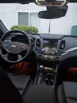 Interior of a Chevy Impala detailed