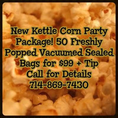 Kettle Corn Party Packages!