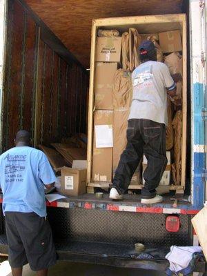 Nicely packed and loaded Liftvan.