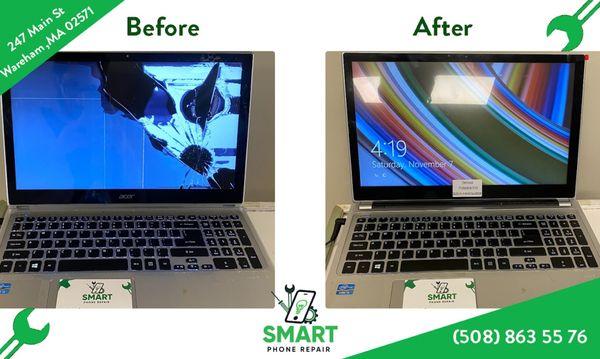 We offer screen replacement and all other services for all Apple and Windows laptops. Fast turnaround, expert technicians.