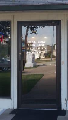 Front door entrance to Dr. Spivey and Dr. Carter's offices.