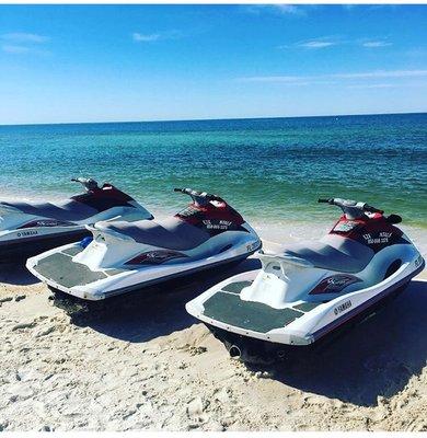 Gulf front Jet Ski rentals, 1/2 hour or hour