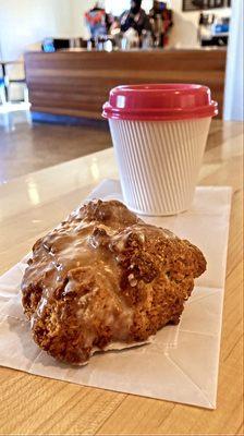 Oatmilk Lavender Latte and Lemon Scone