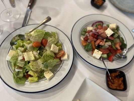 Pylos Salad and Horiataki Salad