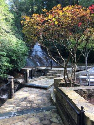 Amazing wedding venue right under the water fall!!!