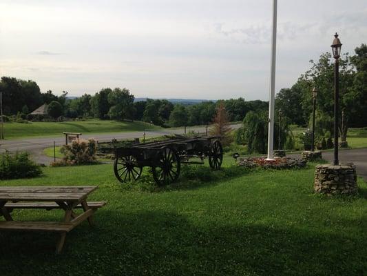 View from parking lot