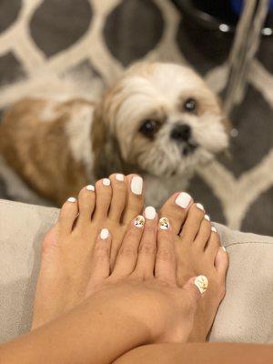 Bio gel mani and deluxe pedi