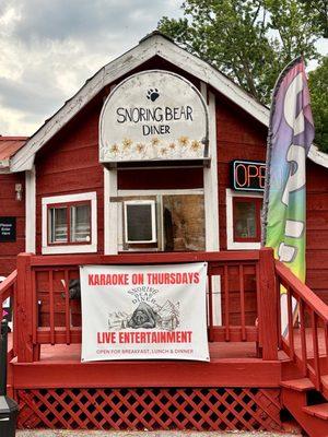 Snoring Bear Diner front patio