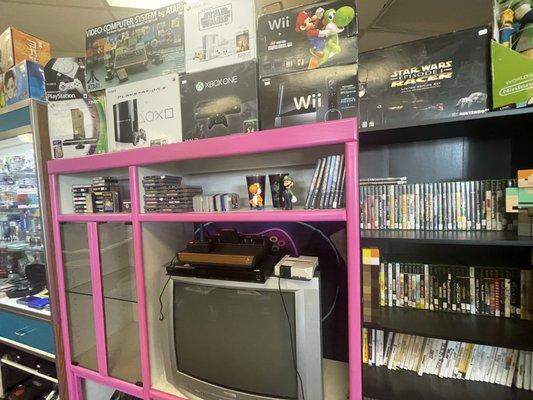 Boxed consoles and games