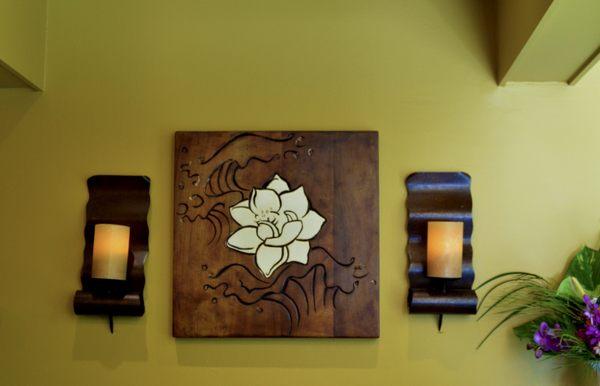 Lotus flower at front desk