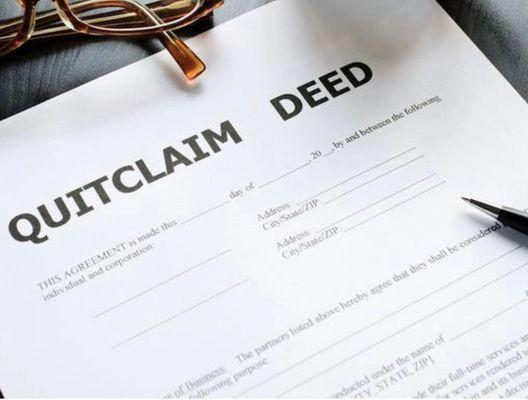 A quitclaim deed is a legal instrument that is used to transfer interest in real property.