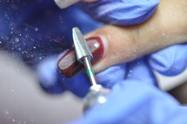 Hardware Manicure -  Gel Removal.