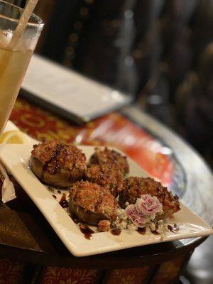 Stuffed mushrooms! Awesome choice