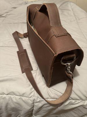 15" Large BuckHorn Laptop Bag in Brown Oil Tan Leather