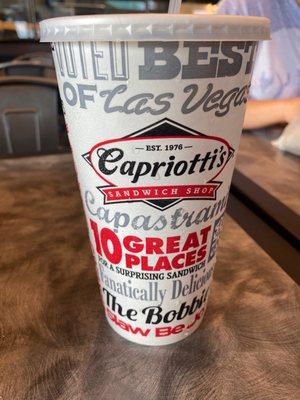 Capriotti's fountain drink