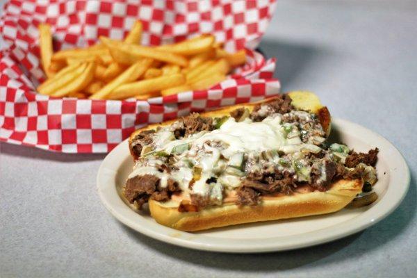 Philly Cheese Steak and Fries