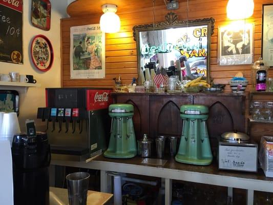 Old style shake mixers.