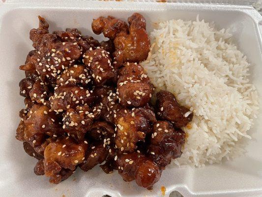 Sesame Chicken and Rice