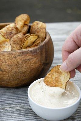 Chips & Dip - housemade chips with signature French Onion Dip