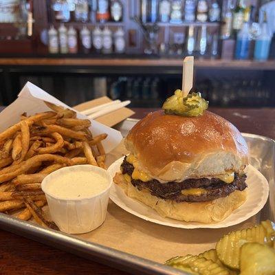 Burger and Fries