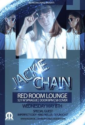 Jackie Chain Live at Red Room Lounge May 8th 2013!