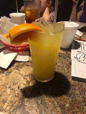 Pineapple juice with Malibu - just ask