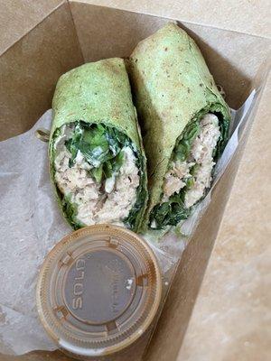 Spinach Healthy Tuna Wrap