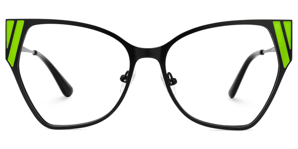 Oversized metal cat eye frame