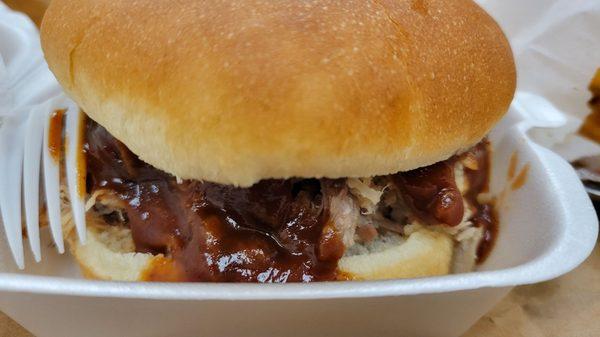 BBQ pork sandwich