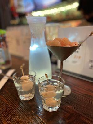 Lychee soju cocktail