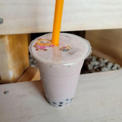 coconut taro milk tea