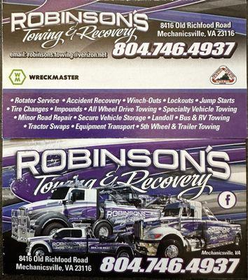 Robinson's Towing And Recovery