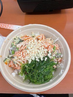 Volcano Bowl with salmon