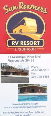 Sunroamers Rv Resort Park