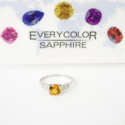 Sapphires come in more than blue...pink, yellow, red, green, and orange. Call or visit us soon. hhorwitz.com