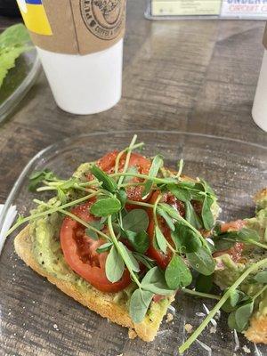 Avocado toast made as I wished!