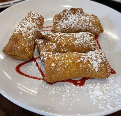 Raspberry blintzes