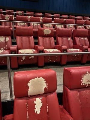 Theater seats falling apart