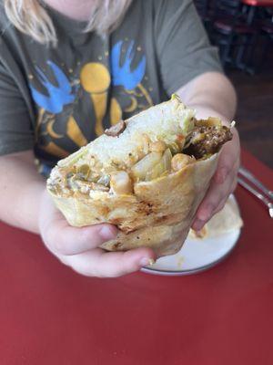 Some kind of burrito. I forget what kind!