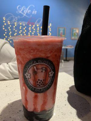 Strawberry smoothie w boba